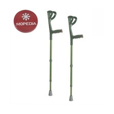 2 stampelle canadesi avambraccio verdi - Coppia stampelle leggere regolabili