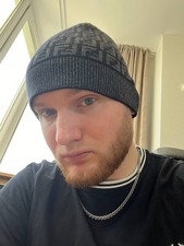 Cappello berretto monogramma Fendi Zucca FF taglia unica 100% lana