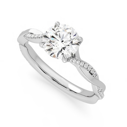 Anello oro bianco - anello,