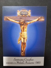 Santino originale holy card Santissimo Crocifisso Militello Rosmarino Messina