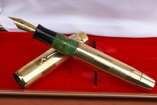 Très Rare vintage stylo plume 18 kts PARKER DUOFOLD lady plaqué or de 1930