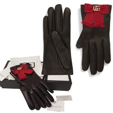 GUCCI GUANTI 434223 PELLE NERA