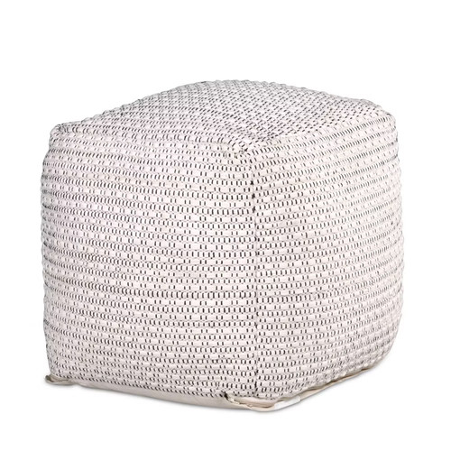 Pouf quadrato hakim tessuto - hakim, a