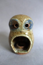 Porte-bougie zoomorphe en grès pyrité modèle de Guy Baudat