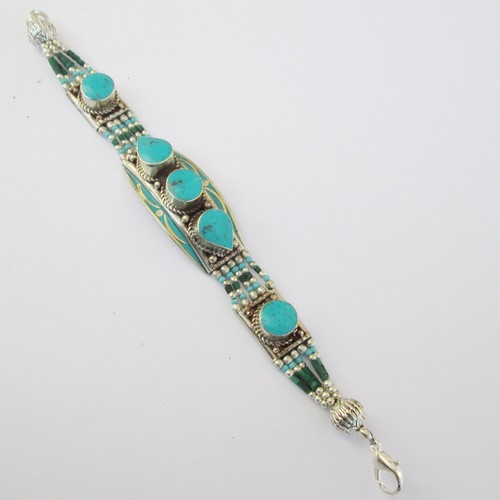 Bracciale vero turchese stile