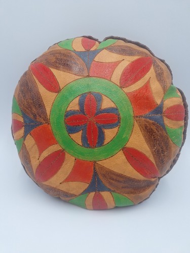 Cuscino pelle poof diametro - cuscino,