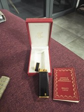 Accendino cartier laccato nero - cartier,