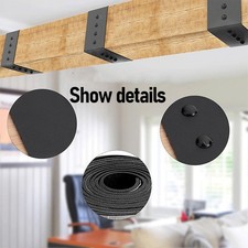 Cinghia per travi in finto legno cinghia per travi in legno da soffitto 5 piedi con 100 chiodi per cabina