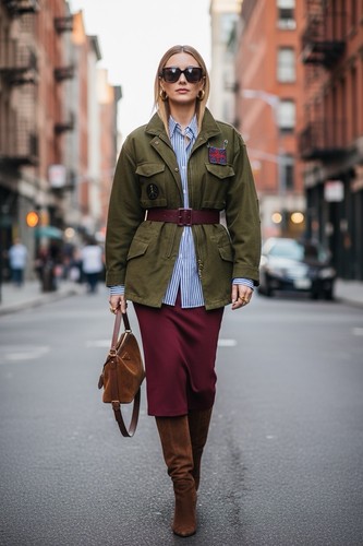 Giacca militare verde oliva
