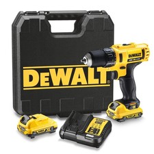 DEWALT DCD710D2-QW Trapano Avvitatore a batteria compatto con 2 batterie XR 12V