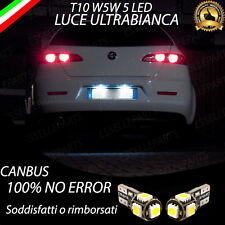 LUCI TARGA LED ALFA ROMEO 159 5 LED CANBUS 6000K NO AVARIA T10 W5W