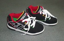 SCARPE "HEELYS" CON ROTELLE NR 36.5 MODELLO 770603 COLORE NERO/REGGAE