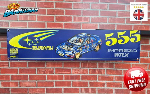 Striscione subaru impreza 555 - striscione,
