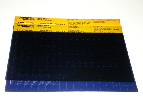 Microfiche catalogo ricambi - catalogo,