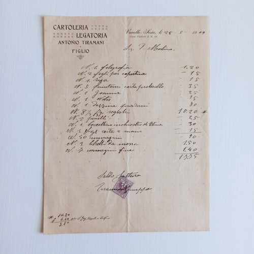 1909 cartoleria legatoria - 1909,