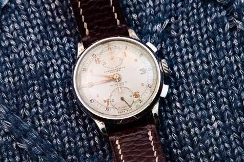 Chronographe suisse venus - chronographe,