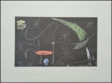 JOAN MIRO * senza titolo * 78 x 57 cm * litografia firmata * limitata # 75/150