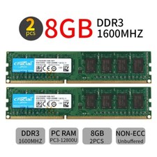 16GB 2x 8GB 4GB 2GB DDR3