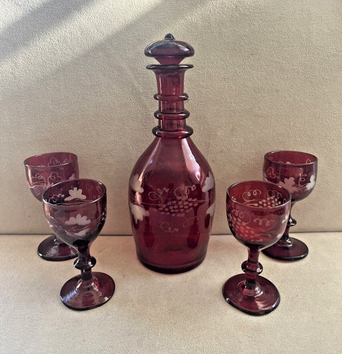 Set decanter vintage vetro - vintage,