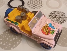 Modellino JEEP CJ-7 dei Puffi BURAGO Scala 1/24 Made in Italy Vintage 