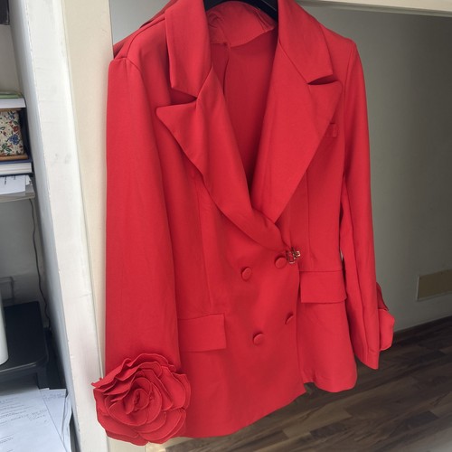 Giacca donna elegante rosso - elegante,