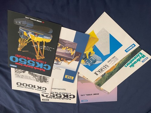 Lotto brochure kobelco pala - brochure,