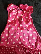POIS PINK & WHITE DRESS MOOTIVI  barbie rockabilly doll vintage elegant polka