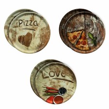 Set 6 piatti pizza olive