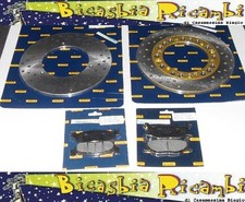2076 DISCO FRENO POSTERIORE + ANTERIORE + PASTIGLIE YAMAHA MAJESTY 250 DAL 2000