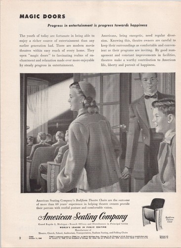 American seating company 1948 - american,