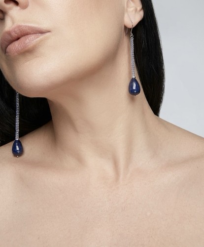 Orecchini pendenti lineari - , con