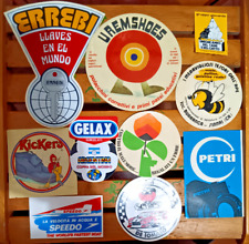 25 ADESIVI ANNI 70 E 80! SPORT, ALIMENTARI, FARMACEUTICI, ABBIGLIAMENTO, ETC.
