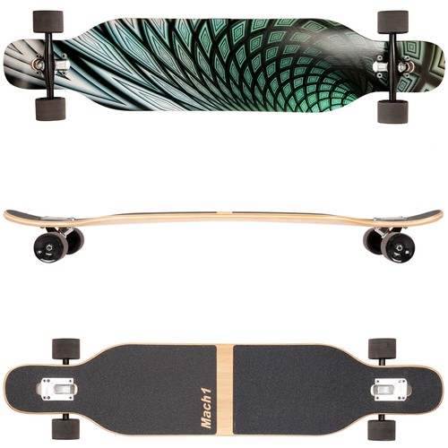 Longboard bambù mach1 con - longboard,