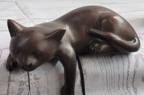 Scultura bronzo gatto - bronzo,