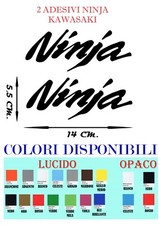 2 Adesivi NINJA KAWASAKI CARENE SCOOTER Tuning Moto serbatoio sticker decals