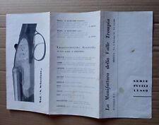 Dépliant Pieghevole Manifattura della Valle Trompia Brescia Fucili Armi Caccia