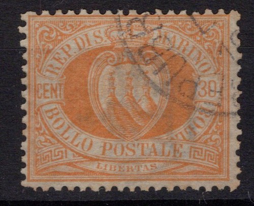 San marino 1892 stemma - marino,