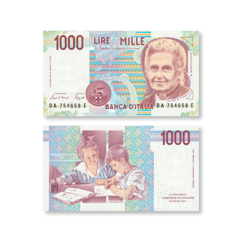 Italy 1000 lire 1990 - 1000, 1990,