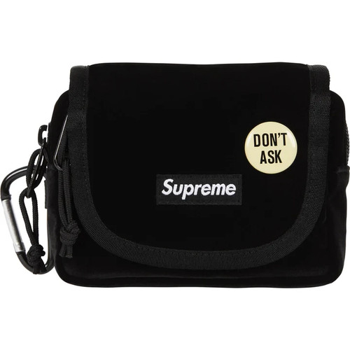 Supreme velvet mini pouch nero - velvet,
