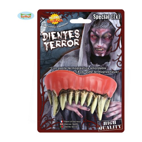 Denti vampiro per halloween - per, e