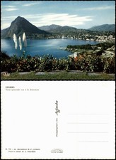 Cartolina Lugano veduta