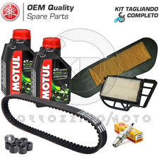 KIT TAGLIANDO YAMAHA X-CITY 250 2007-2015 CINGHIA OLIO CANDELA FILTRI ARIA RULLI
