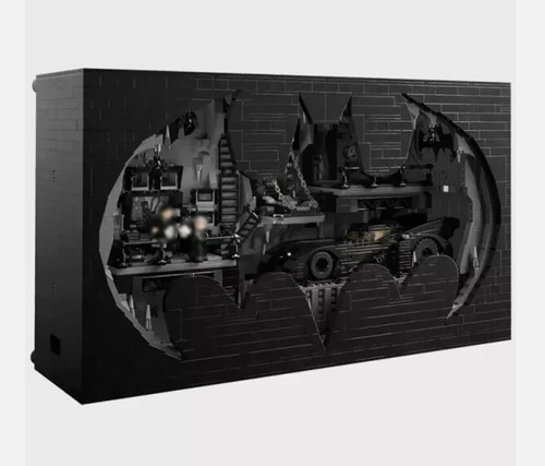 Batcaverna shadow box moc - batcaverna,