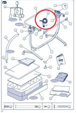 CAM Cinture fissaggio al letto Cullami Cam 925-23 nuovo-Italia