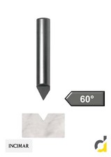 INCIMAR FRESA PER PANTOGRAFO PER INCIDERE SUL MARMO TIPO 10 60 gradi in widia