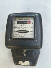Contatore Elettrico Monofase Enel Roma Vintage Vecchio