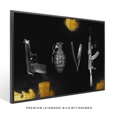 Quadro tela con cornice - su,