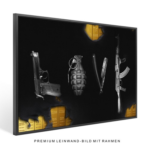 Quadro tela con cornice - quadro,