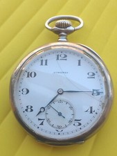 Orologio Tasca EFCO LONGINES Grands Prix 9 Argento 800 Calibro 18.69 Funzionant