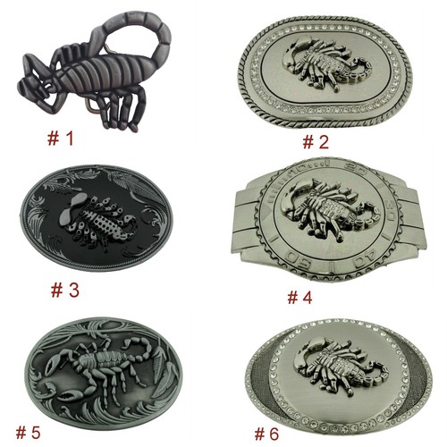 Fibbia cintura scorpione oro